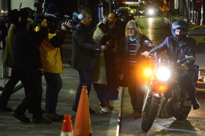 Yanis Varoufakis on motorbike