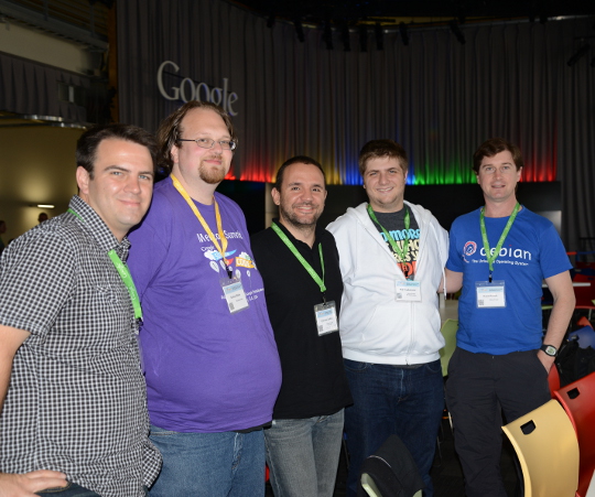 Debian team members at GSoC mentor summit 2013