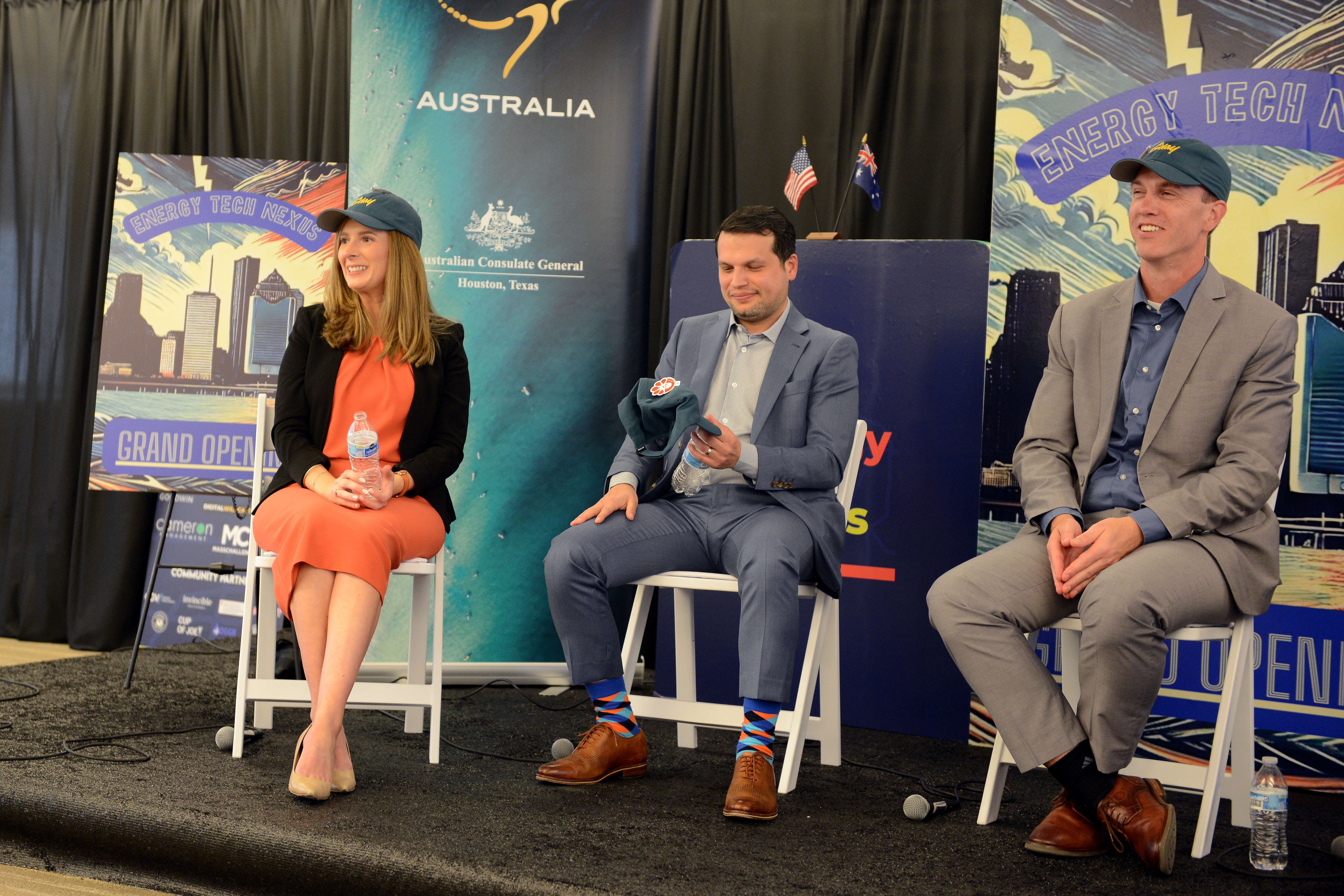 Megan Lund, Woodside, Dr. Suman Khatiwada, Syzygy Plasmonics, Lucas Marks, Green Li-ion, Houston Climate Week 2024