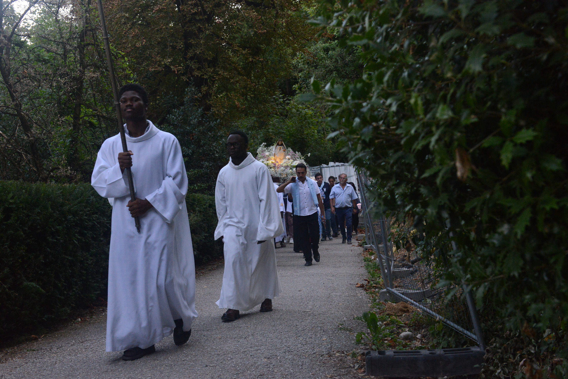 Assumption, Procession, Monseigneur Patrick Le Gal, Fourvière, Lyon, France, 2025