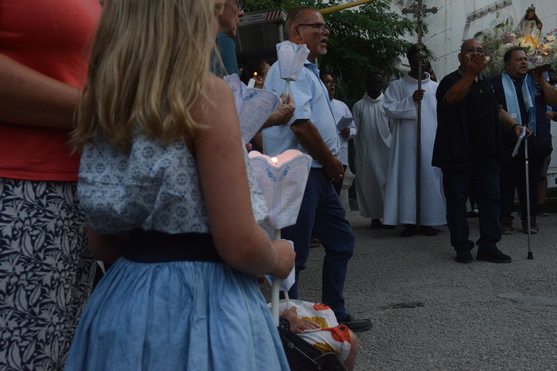 Assumption, Procession, Monseigneur Patrick Le Gal, Fourvière, Lyon, France, 2025
