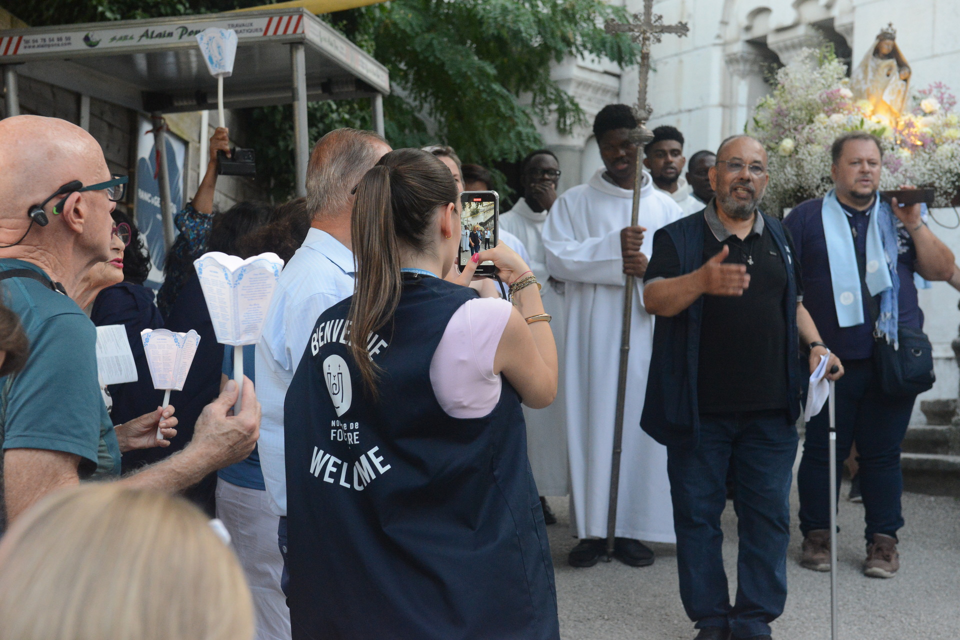 Assumption, Procession, Monseigneur Patrick Le Gal, Fourvière, Lyon, France, 2025