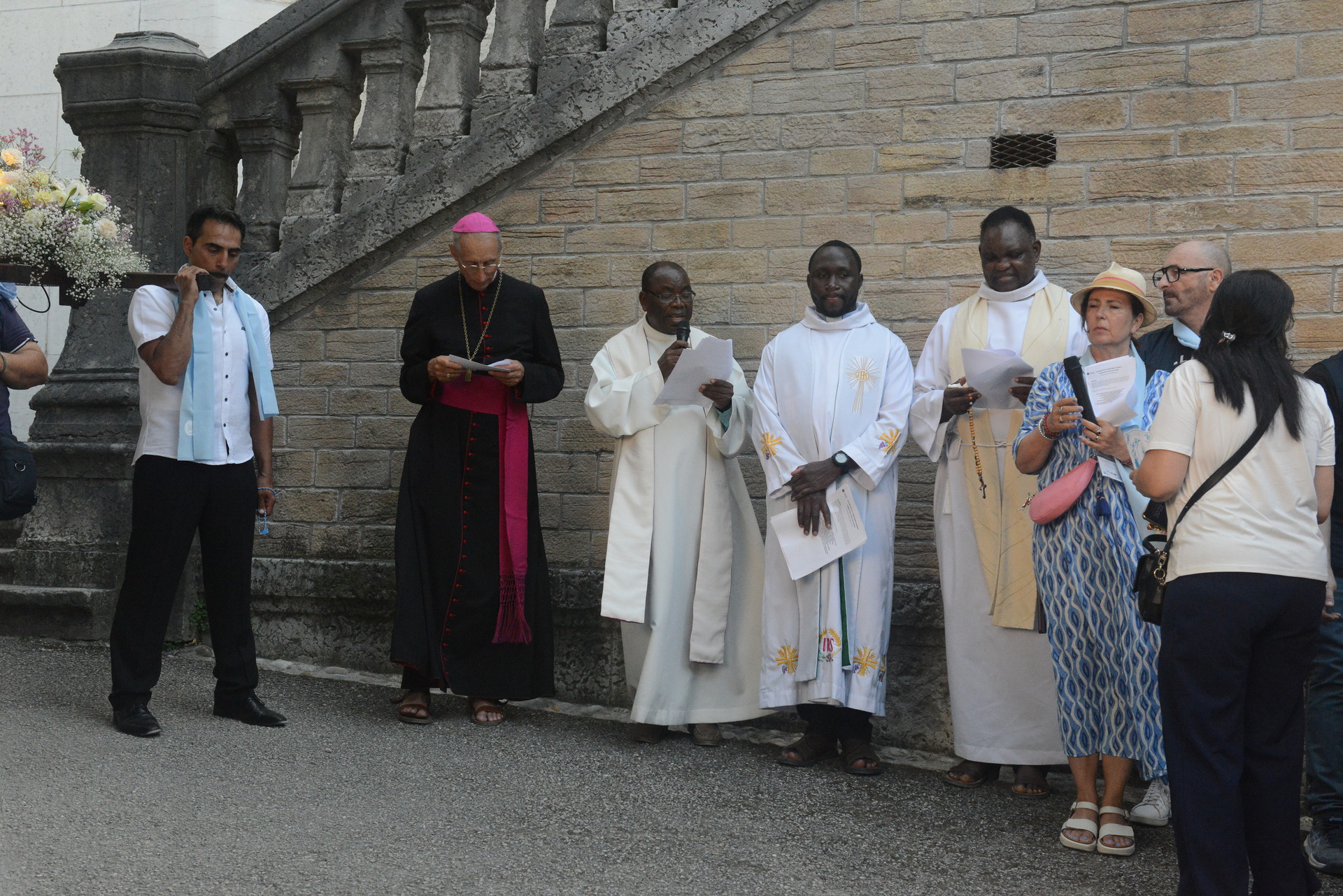 Assumption, Procession, Monseigneur Patrick Le Gal, Fourvière, Lyon, France, 2025