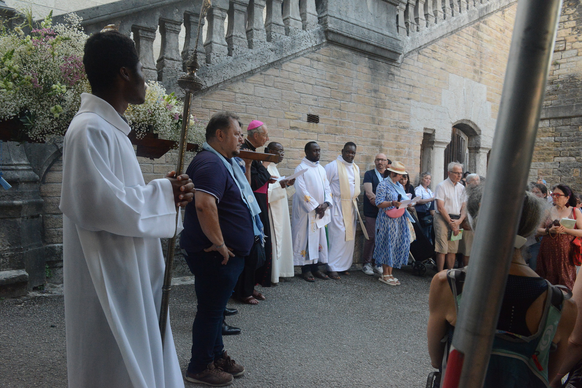 Assumption, Procession, Monseigneur Patrick Le Gal, Fourvière, Lyon, France, 2025