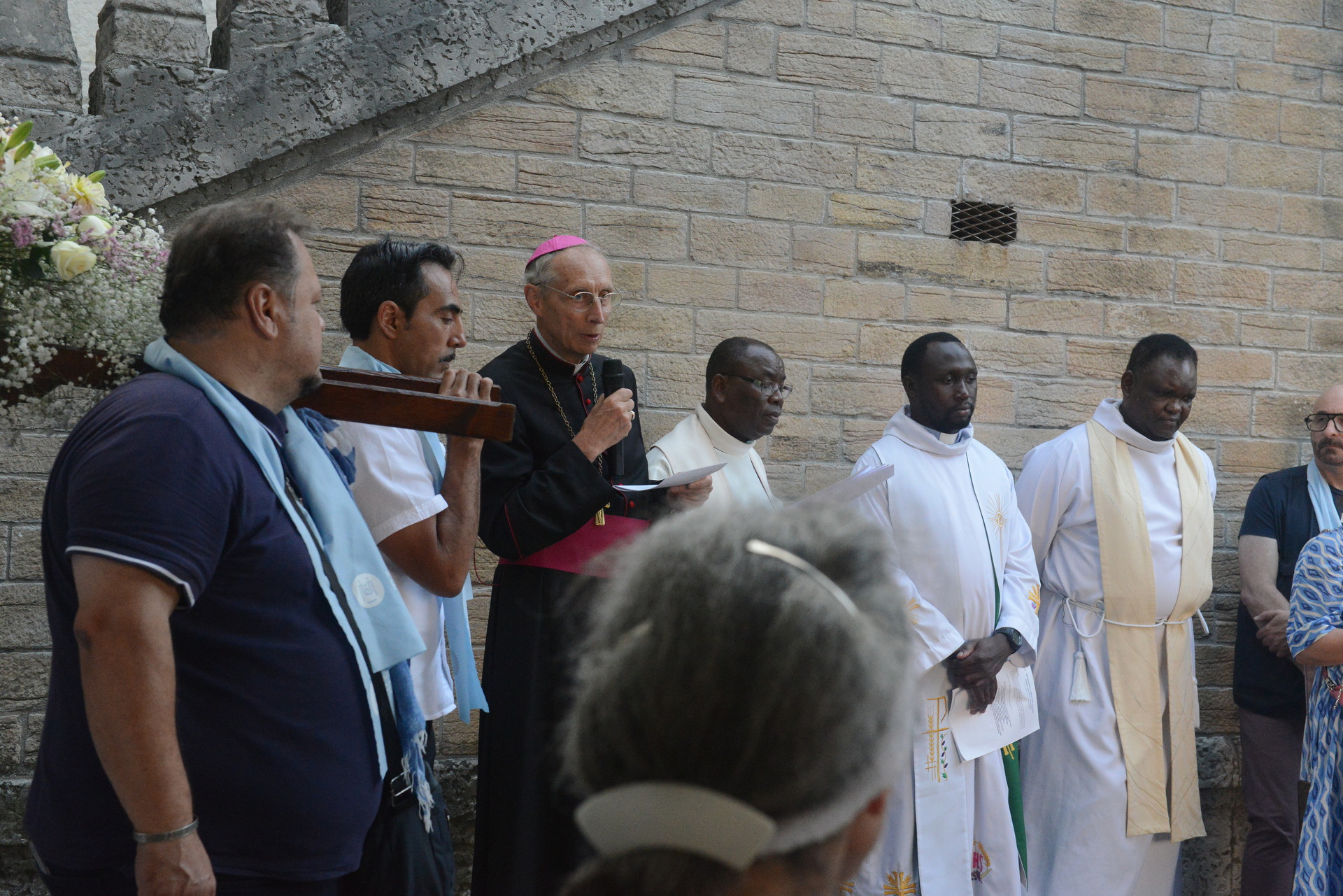 Assumption, Procession, Monseigneur Patrick Le Gal, Fourvière, Lyon, France, 2025