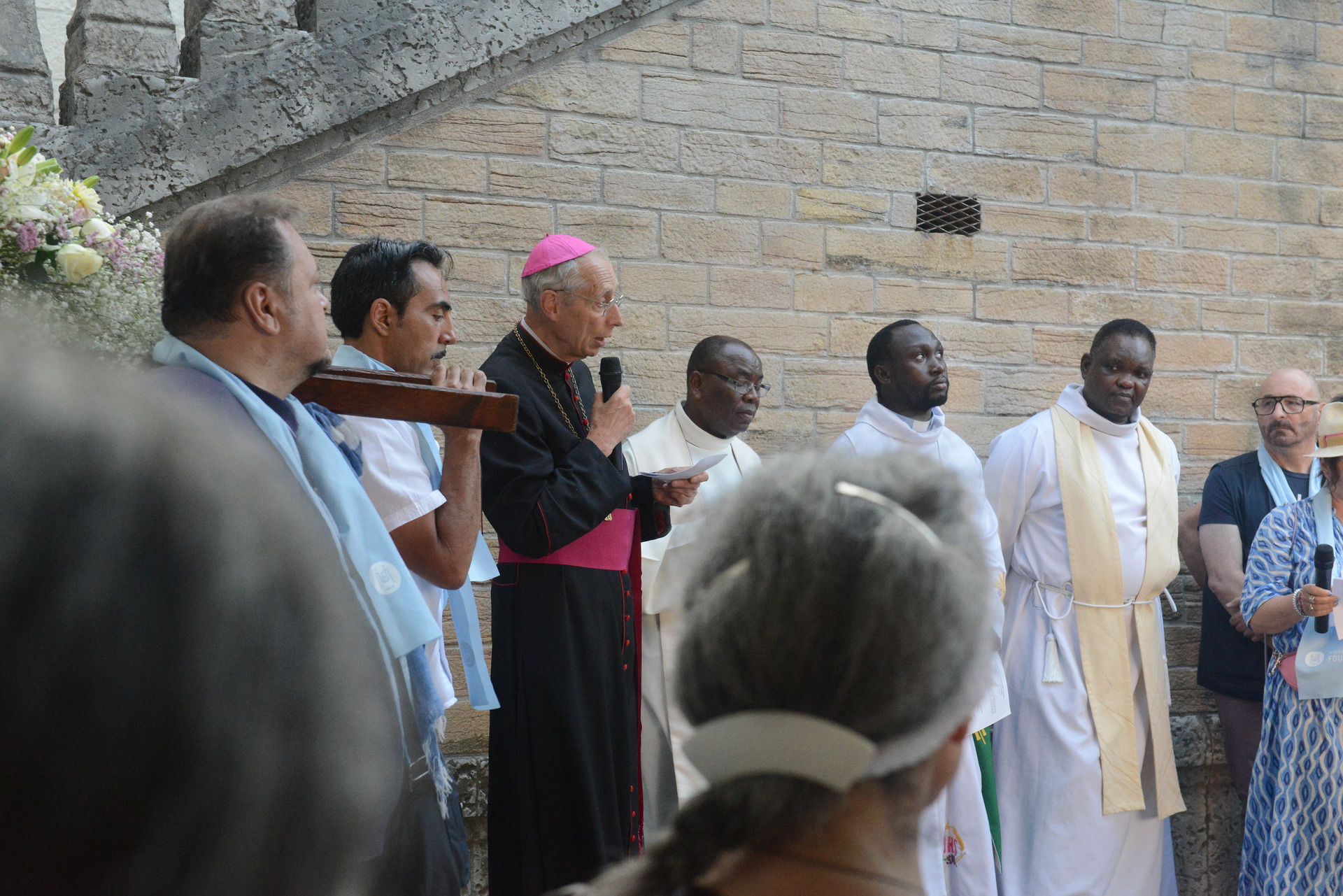 Assumption, Procession, Monseigneur Patrick Le Gal, Fourvière, Lyon, France, 2025