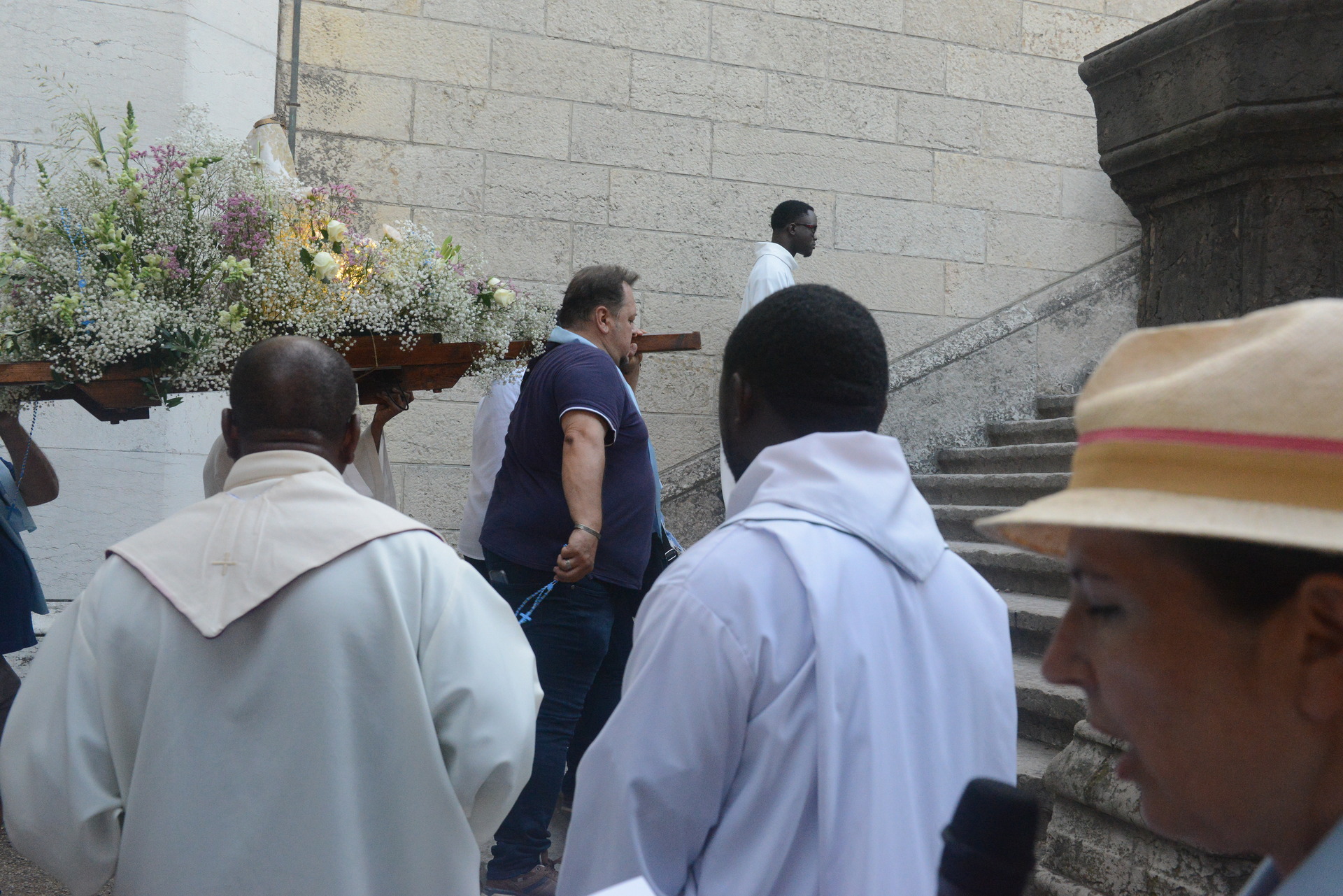 Assumption, Procession, Monseigneur Patrick Le Gal, Fourvière, Lyon, France, 2025