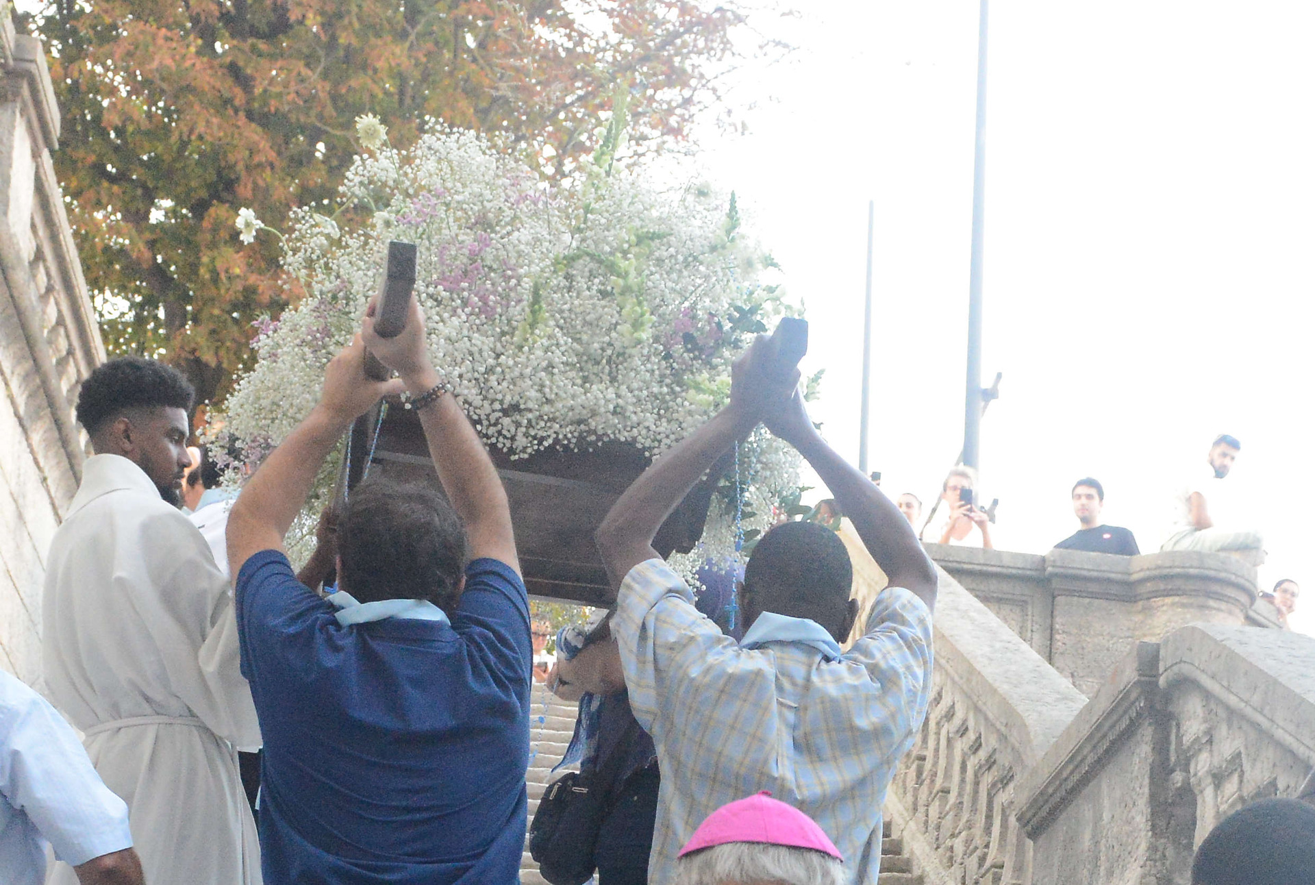 Assumption, Procession, Monseigneur Patrick Le Gal, Fourvière, Lyon, France, 2025