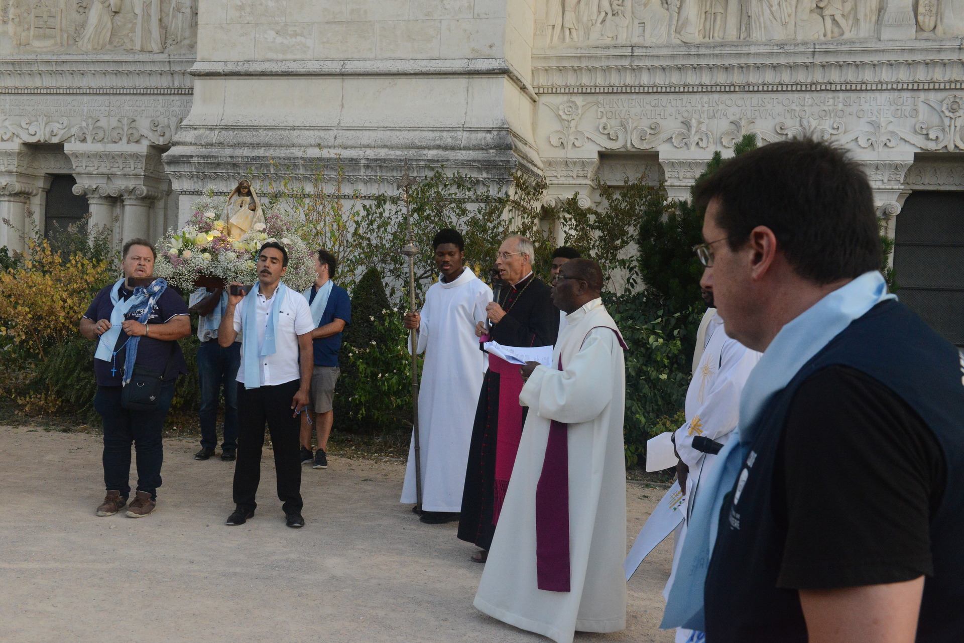Assumption, Procession, Monseigneur Patrick Le Gal, Fourvière, Lyon, France, 2025