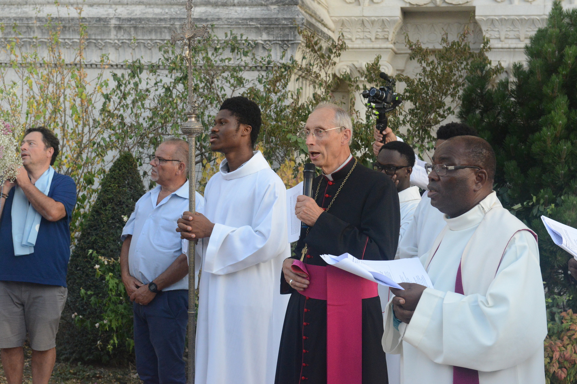 Assumption, Procession, Monseigneur Patrick Le Gal, Fourvière, Lyon, France, 2025