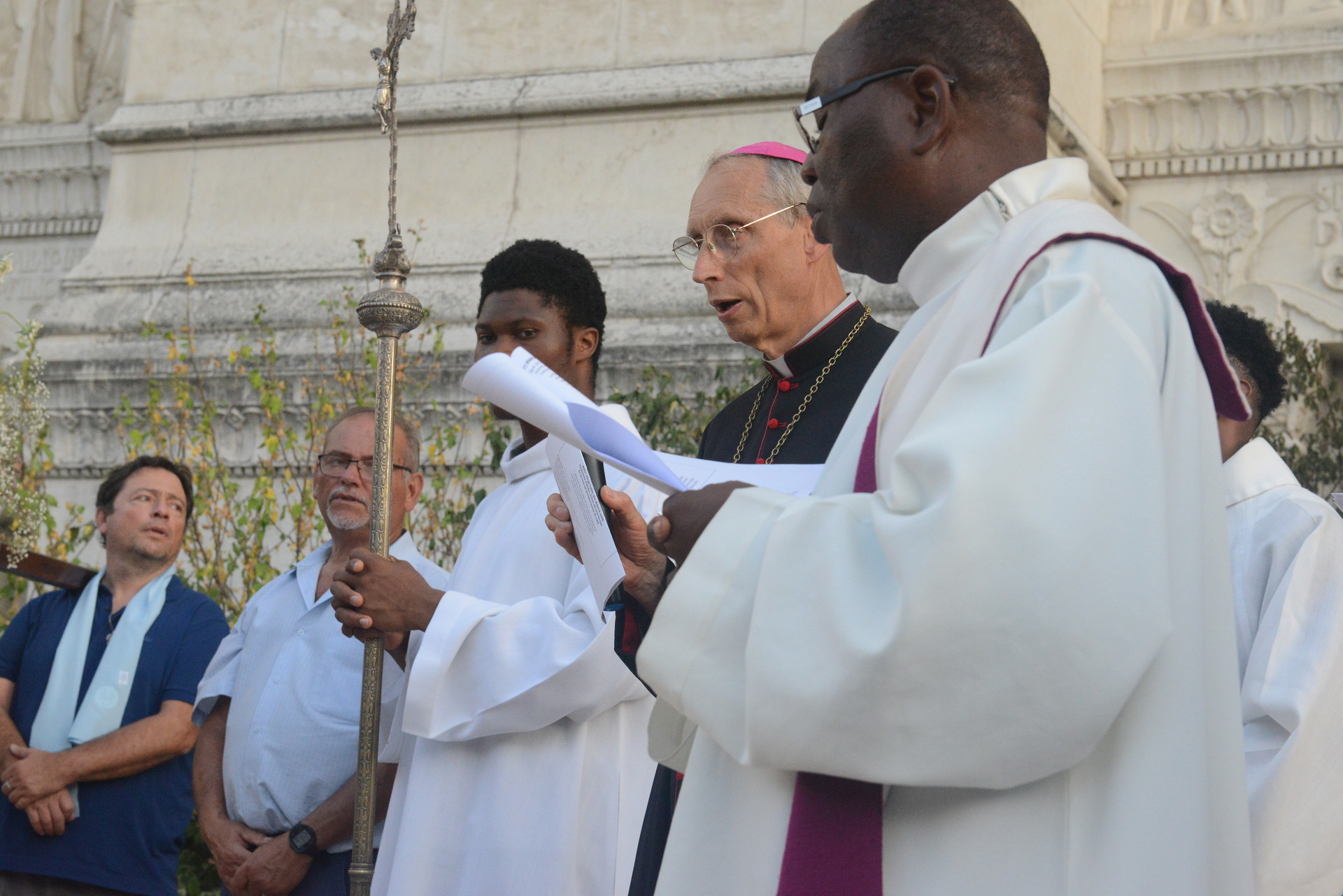 Assumption, Procession, Monseigneur Patrick Le Gal, Fourvière, Lyon, France, 2025