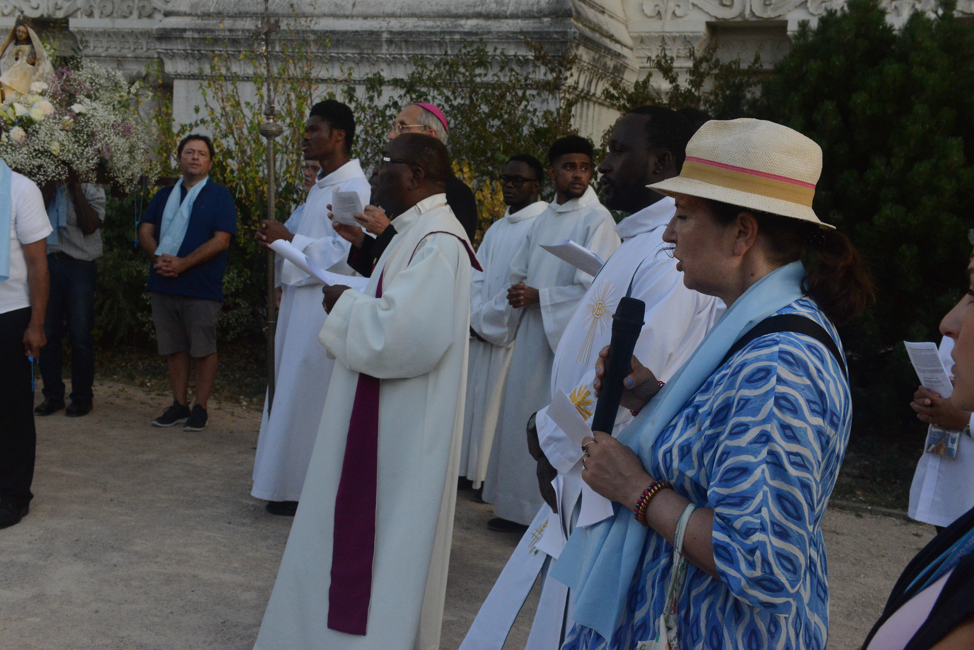 Assumption, Procession, Monseigneur Patrick Le Gal, Fourvière, Lyon, France, 2025
