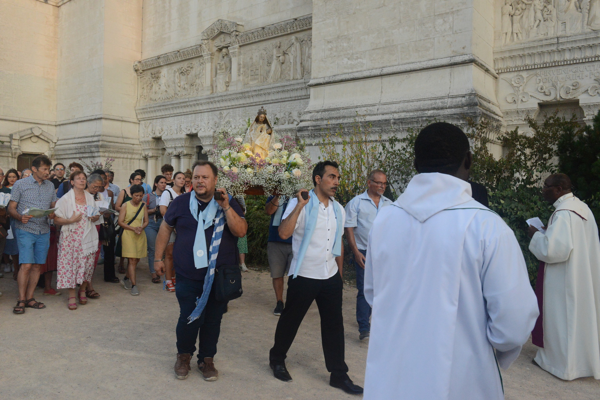 Assumption, Procession, Monseigneur Patrick Le Gal, Fourvière, Lyon, France, 2025