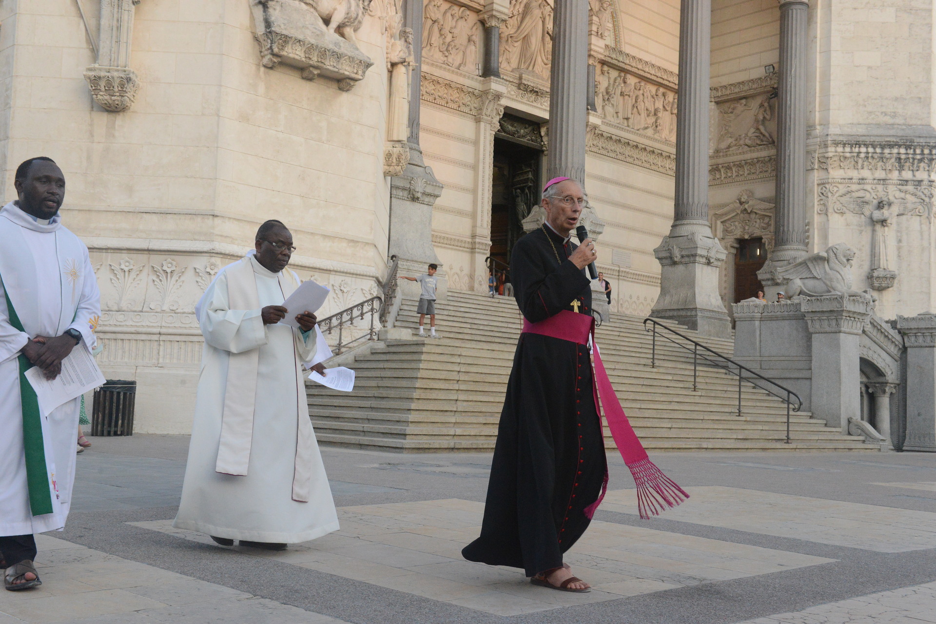 Assumption, Procession, Monseigneur Patrick Le Gal, Fourvière, Lyon, France, 2025