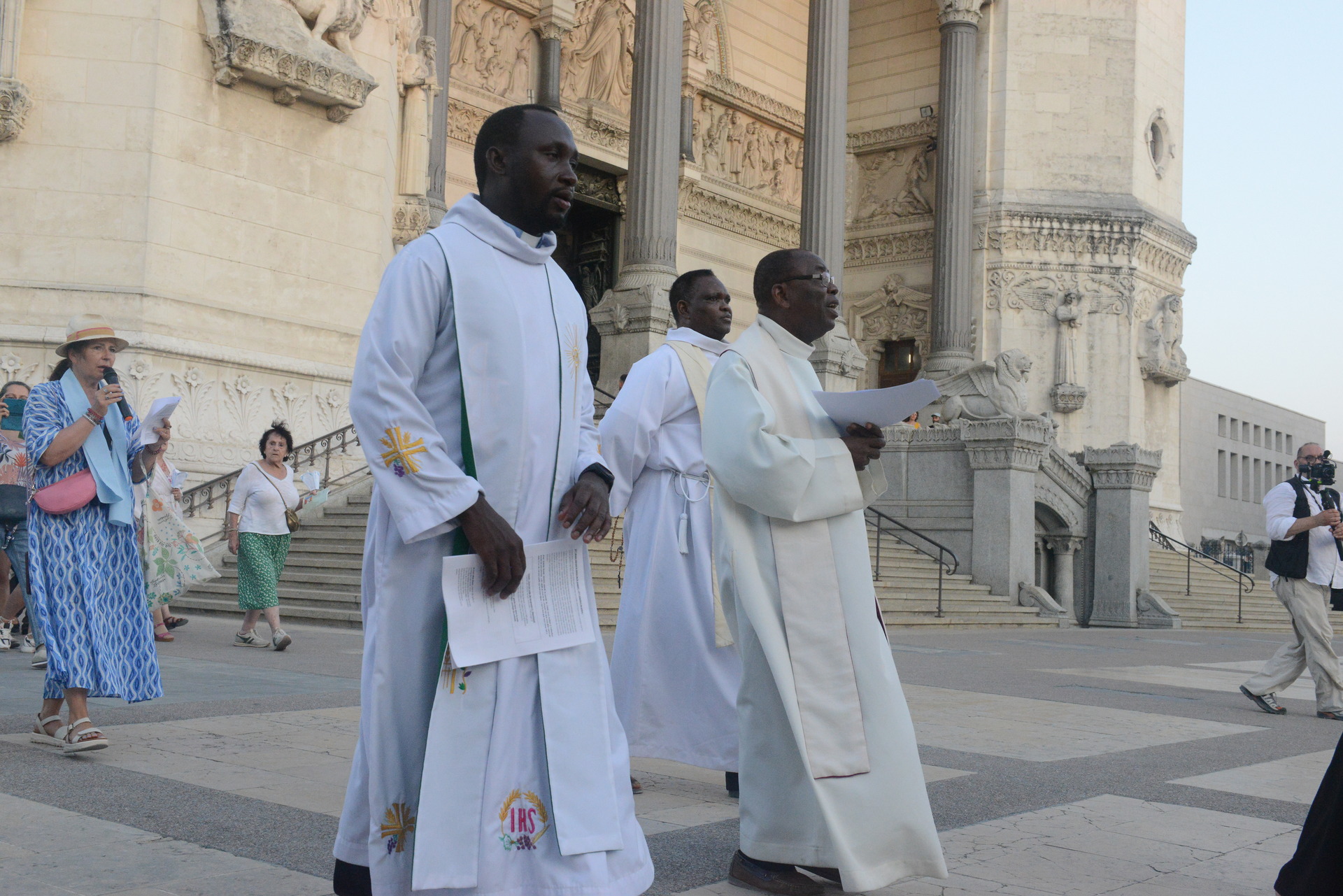 Assumption, Procession, Monseigneur Patrick Le Gal, Fourvière, Lyon, France, 2025