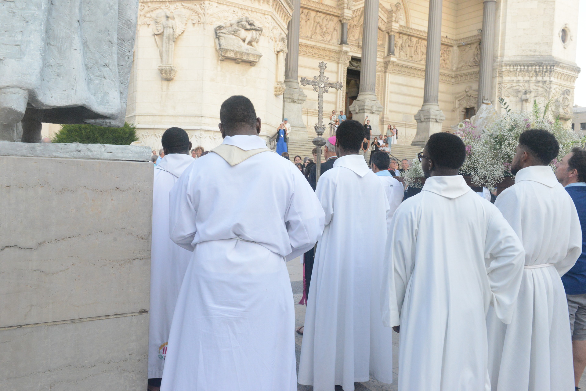 Assumption, Procession, Monseigneur Patrick Le Gal, Fourvière, Lyon, France, 2025