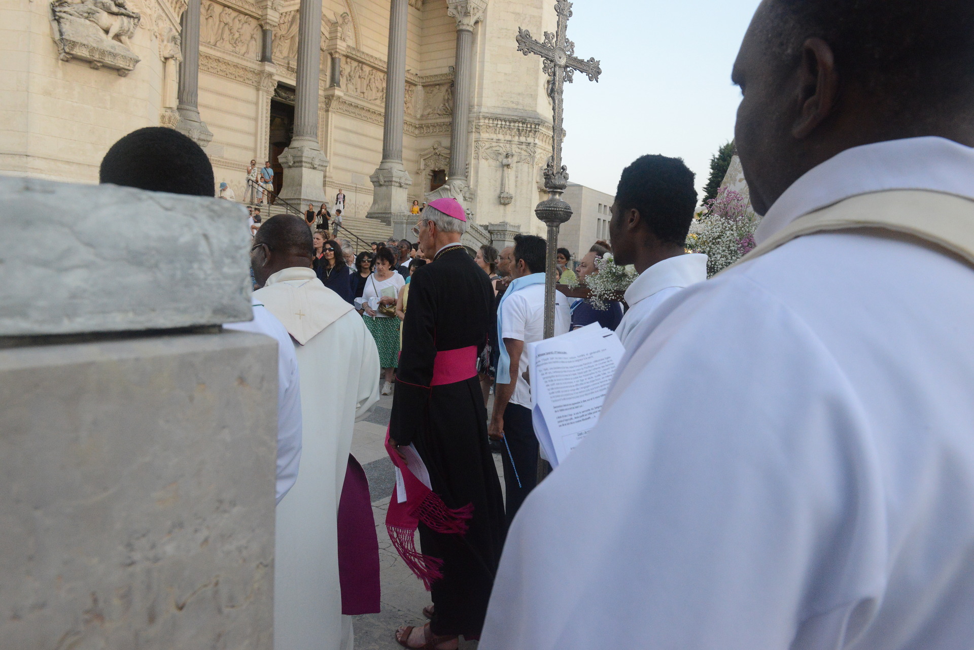Assumption, Procession, Monseigneur Patrick Le Gal, Fourvière, Lyon, France, 2025