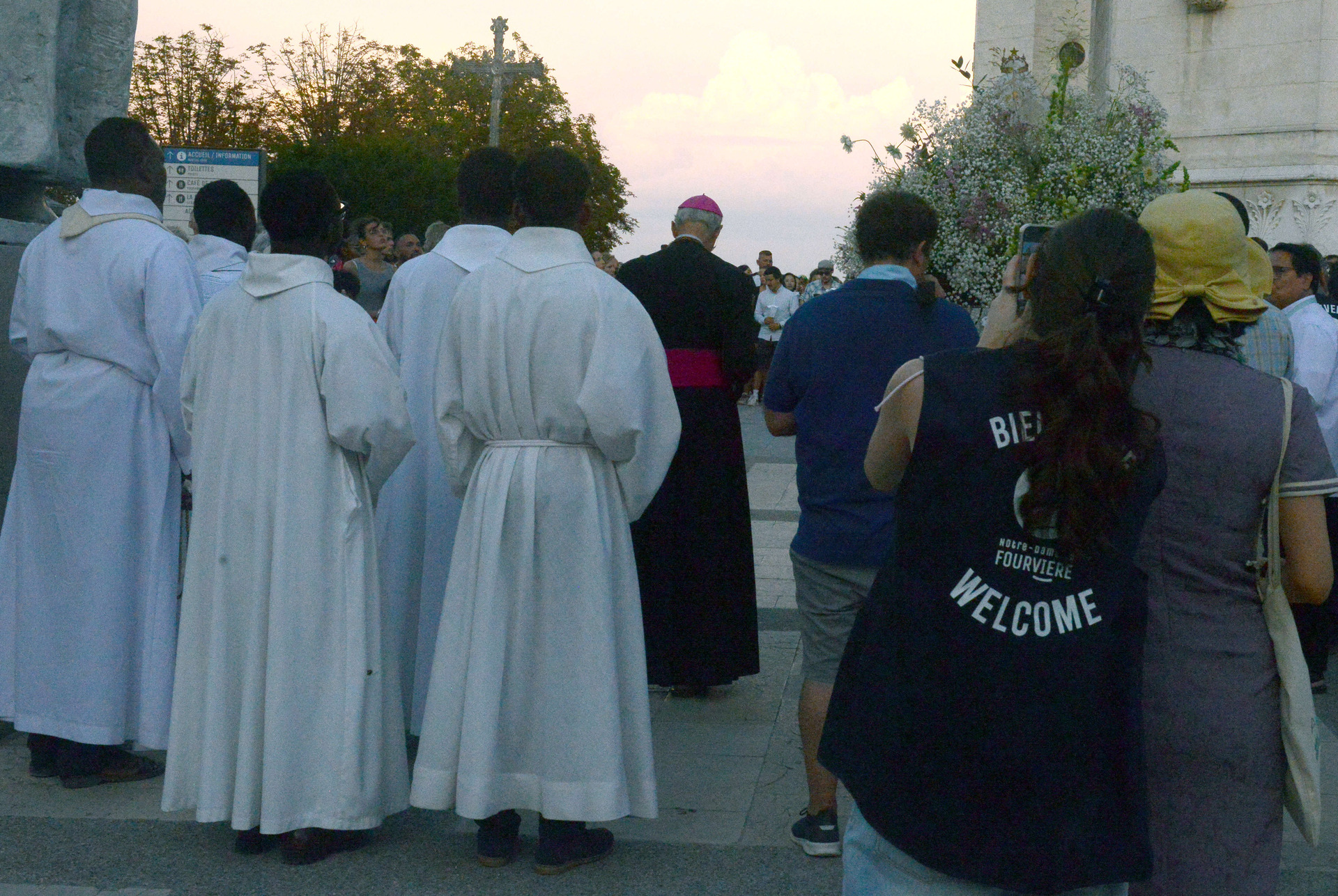 Assumption, Procession, Monseigneur Patrick Le Gal, Fourvière, Lyon, France, 2025