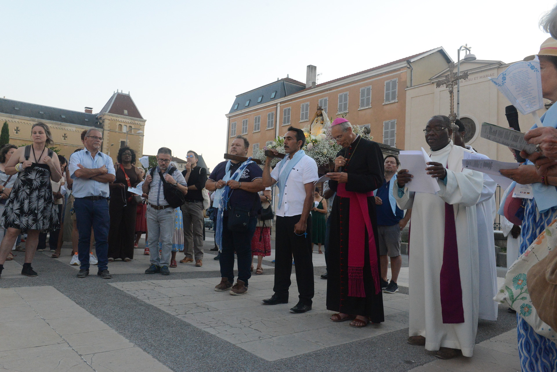 Assumption, Procession, Monseigneur Patrick Le Gal, Fourvière, Lyon, France, 2025