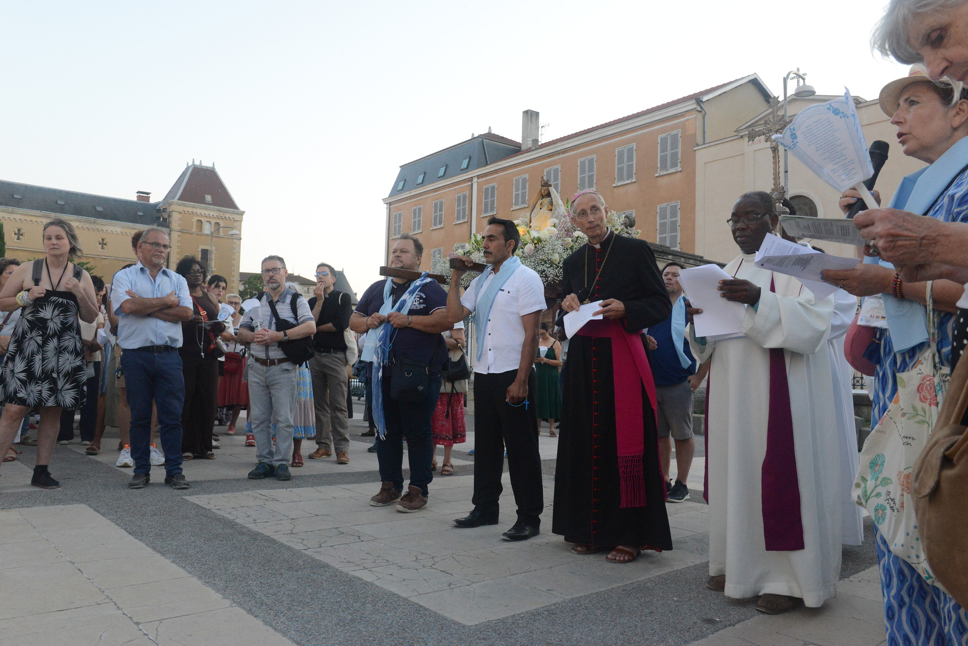 Assumption, Procession, Monseigneur Patrick Le Gal, Fourvière, Lyon, France, 2025