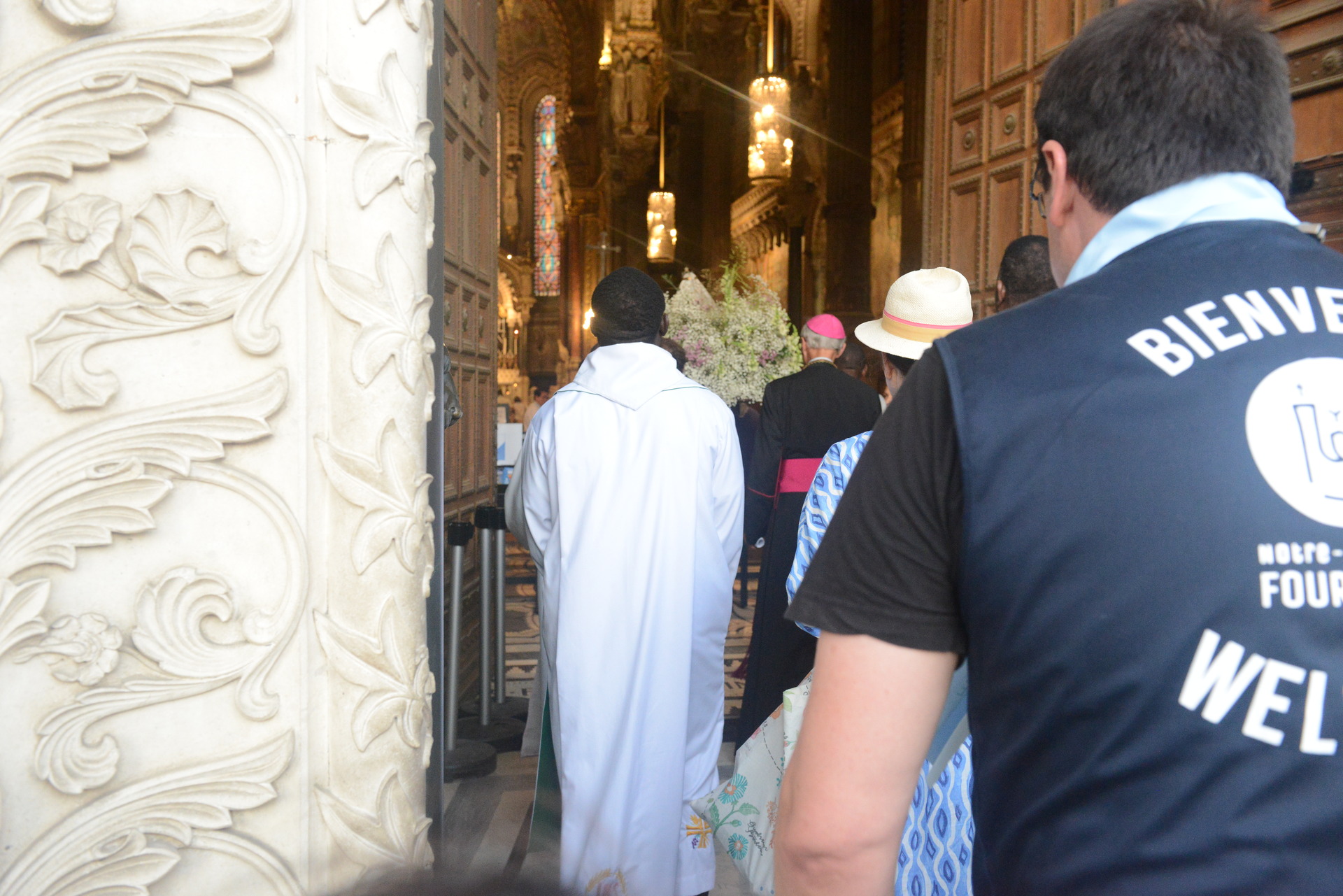 Assumption, Procession, Monseigneur Patrick Le Gal, Fourvière, Lyon, France, 2025
