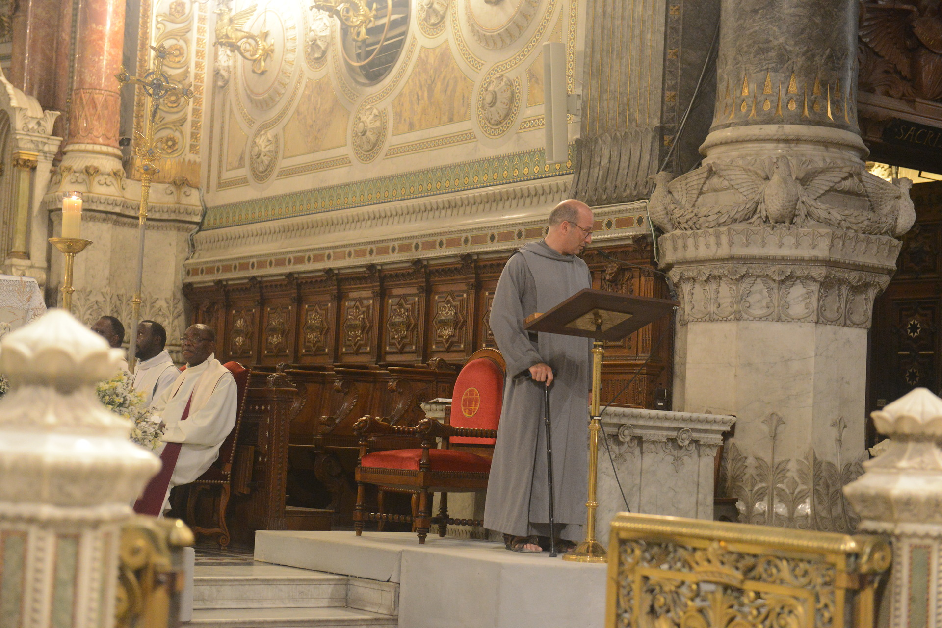 Assumption, Procession, Monseigneur Patrick Le Gal, Fourvière, Lyon, France, 2025