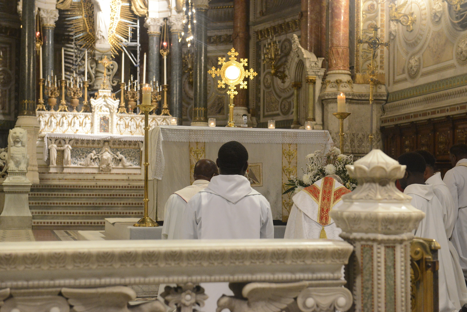 Assumption, Procession, Monseigneur Patrick Le Gal, Fourvière, Lyon, France, 2025