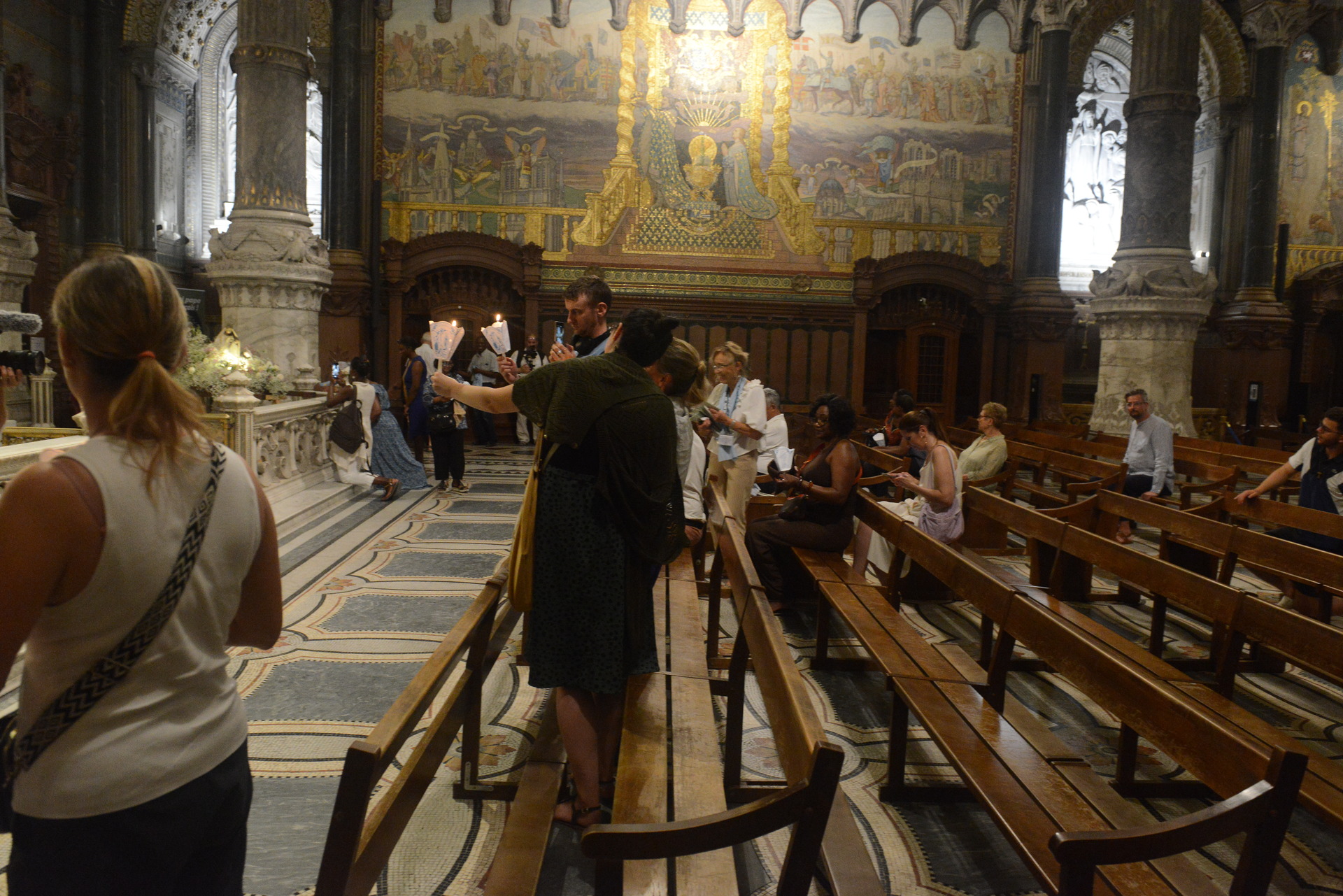 Assumption, Procession, Monseigneur Patrick Le Gal, Fourvière, Lyon, France, 2025