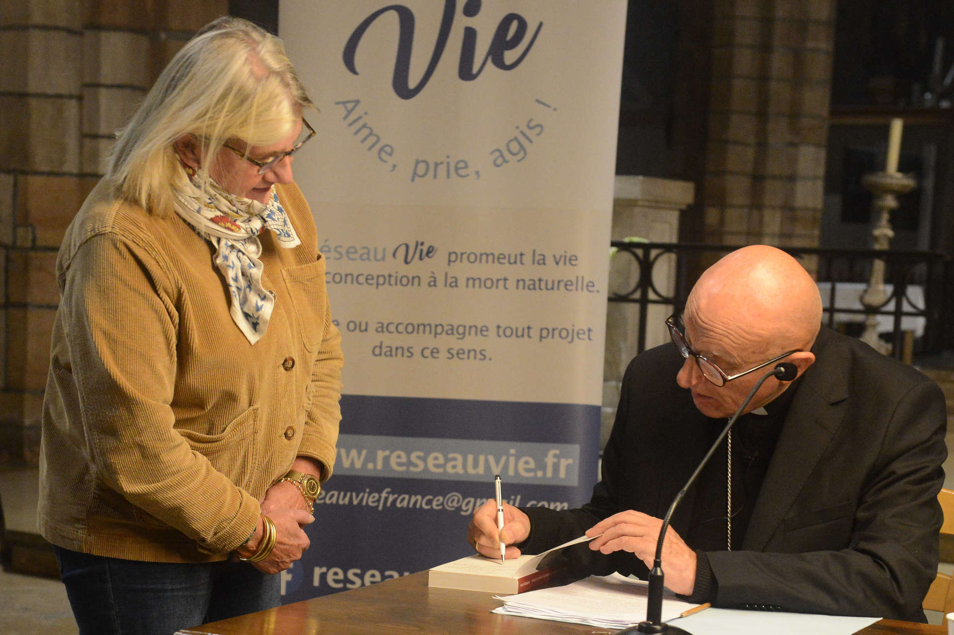 Monseigneur Dominique Rey, Réseau Vie, Basilique Saint-Bonaventure, Lyon