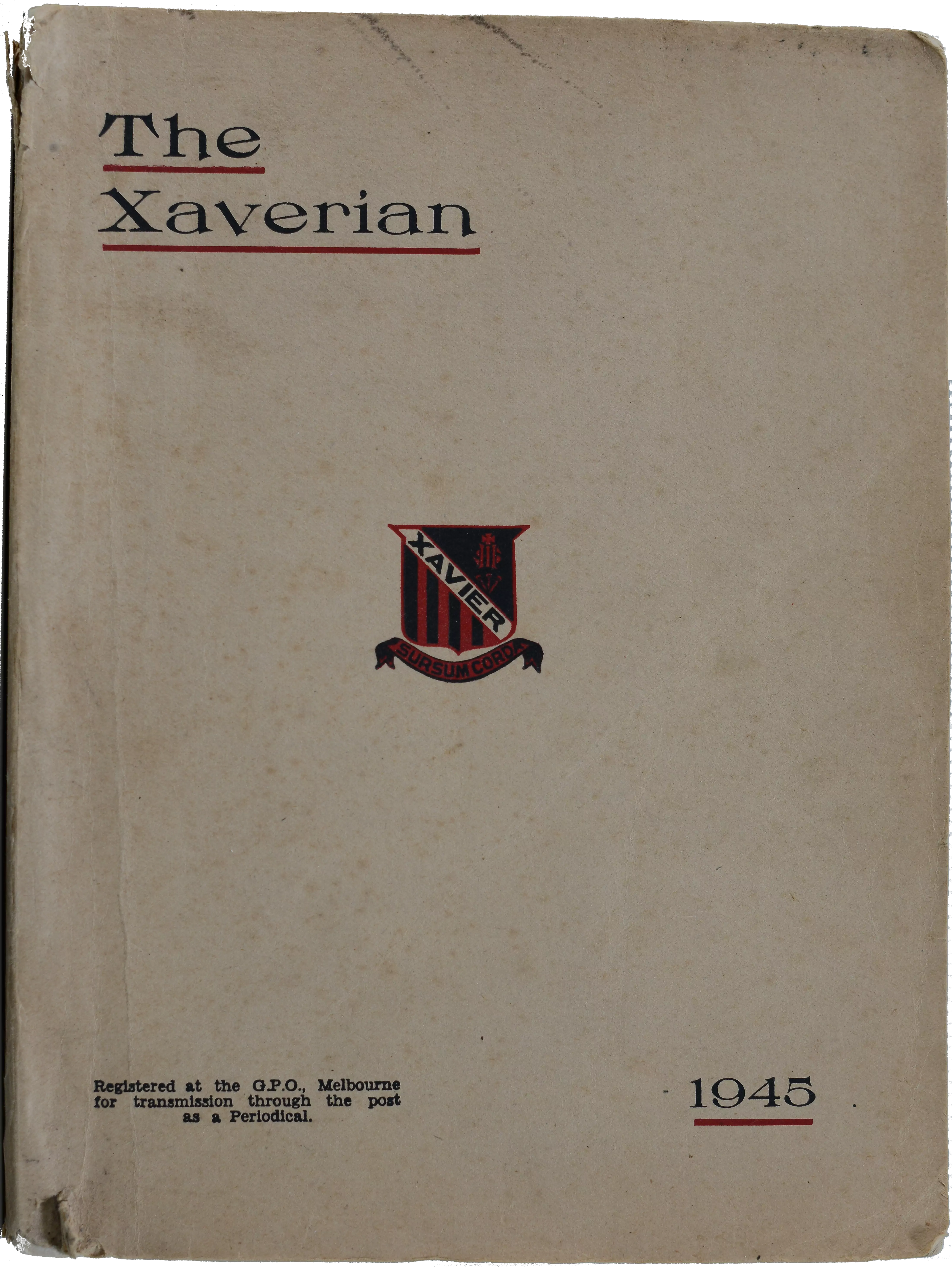 Xaverian 1945, Philip Ryan, Xavier College, Courgent