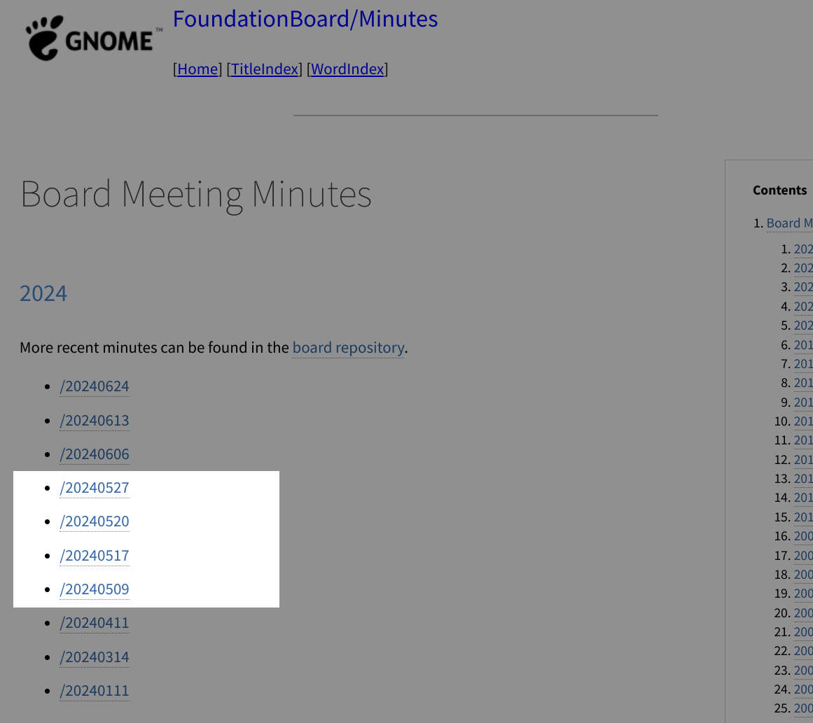 GNOME Foundation Board minutes