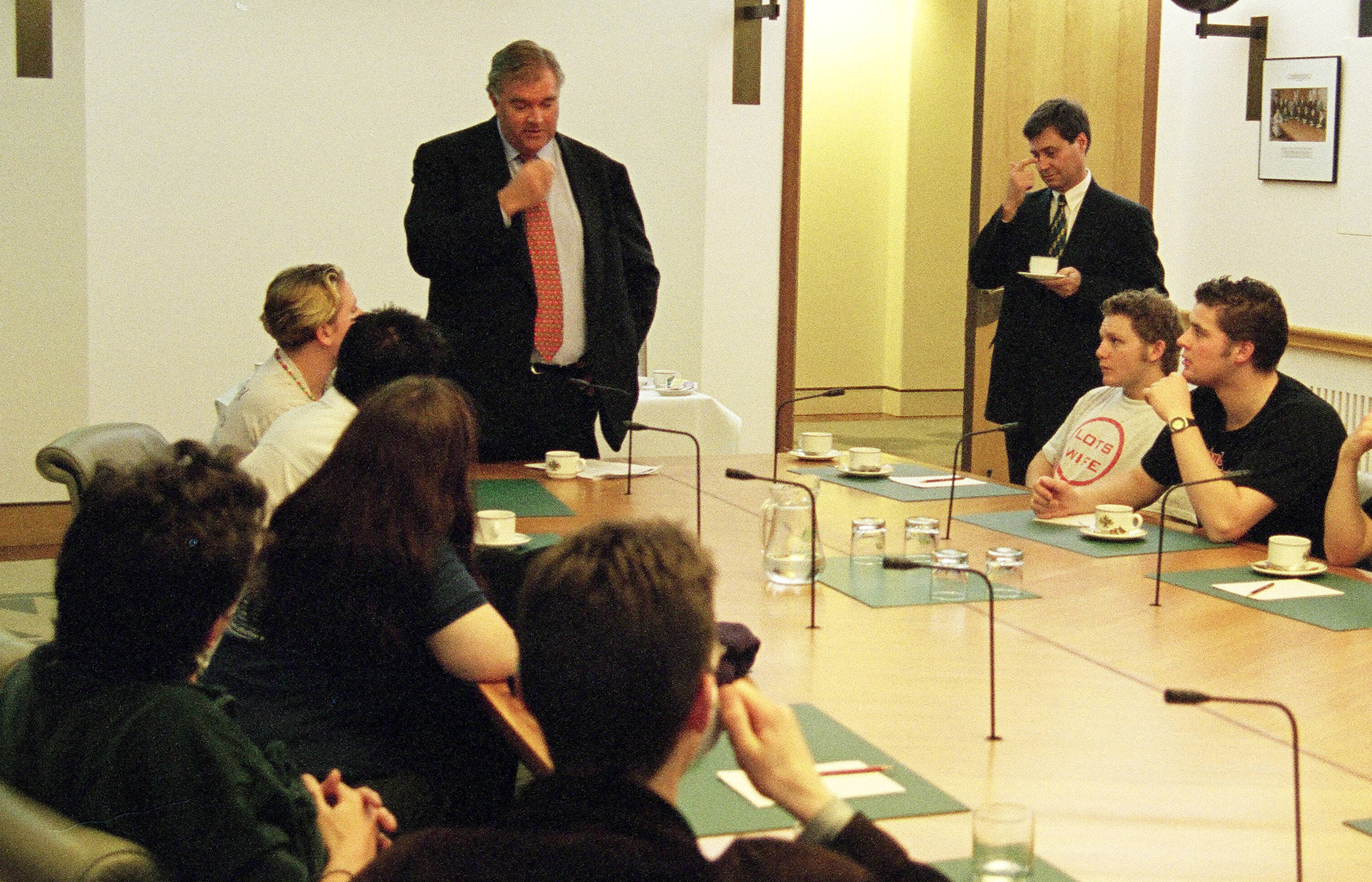 Will Fowles, Kim Beazley, Juliana Dickinson, Matt Rocks, Natalie Waghorne, Alan Black, Canberra, 1999