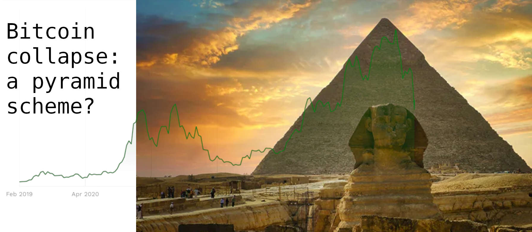 Bitcoin price, chart, BTC, pyramid scheme, Egypt, Giza, Great pyramid, sphinx