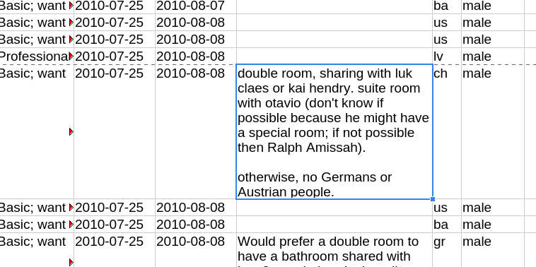 DebConf10, room list