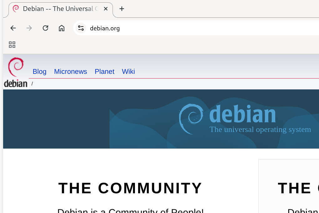 Debian, logo