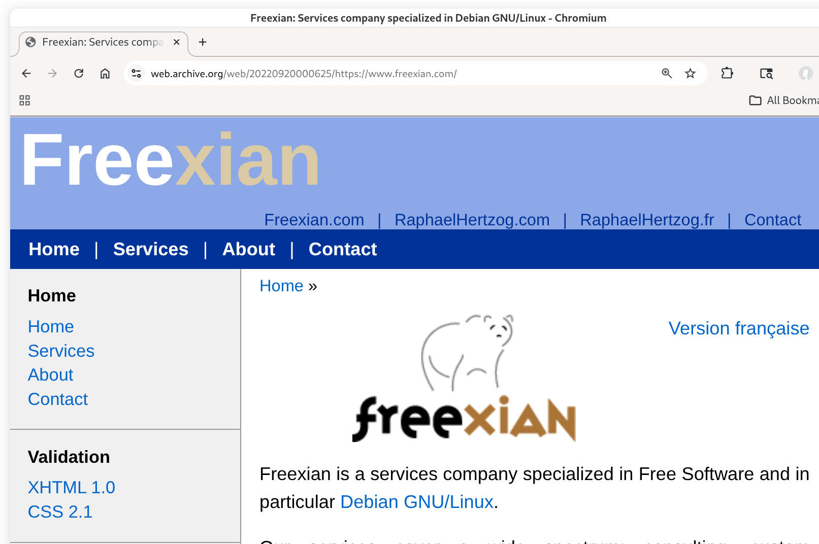 Freexian, old logo