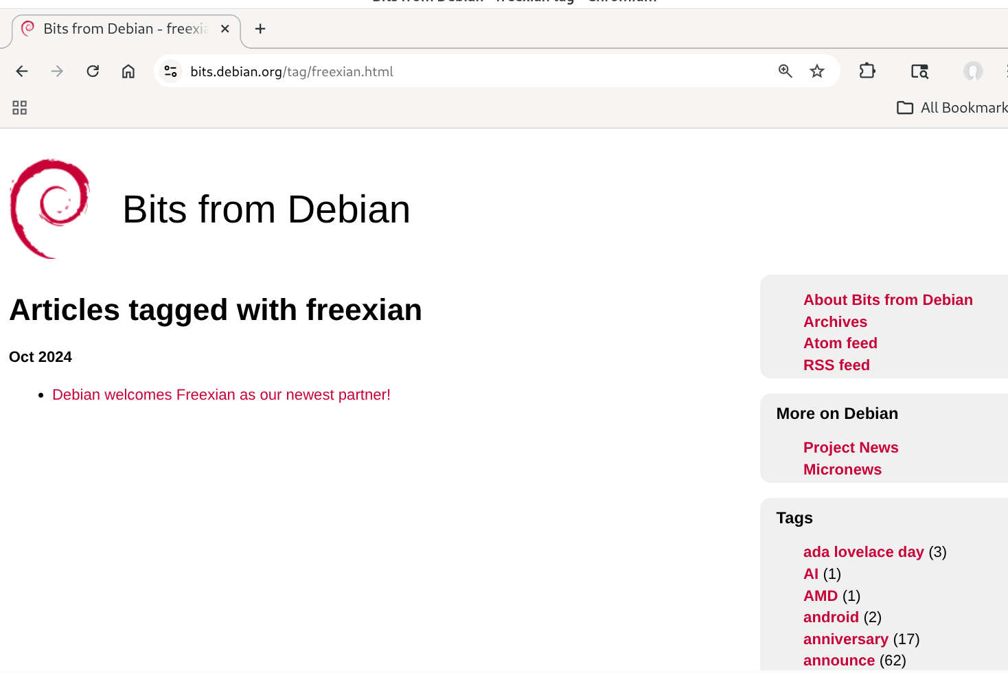 Freexian SARL, Bits, Debian