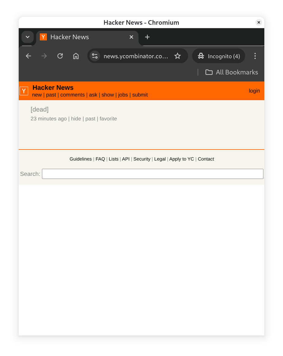 Hacker News, Y-Combinator, censorship