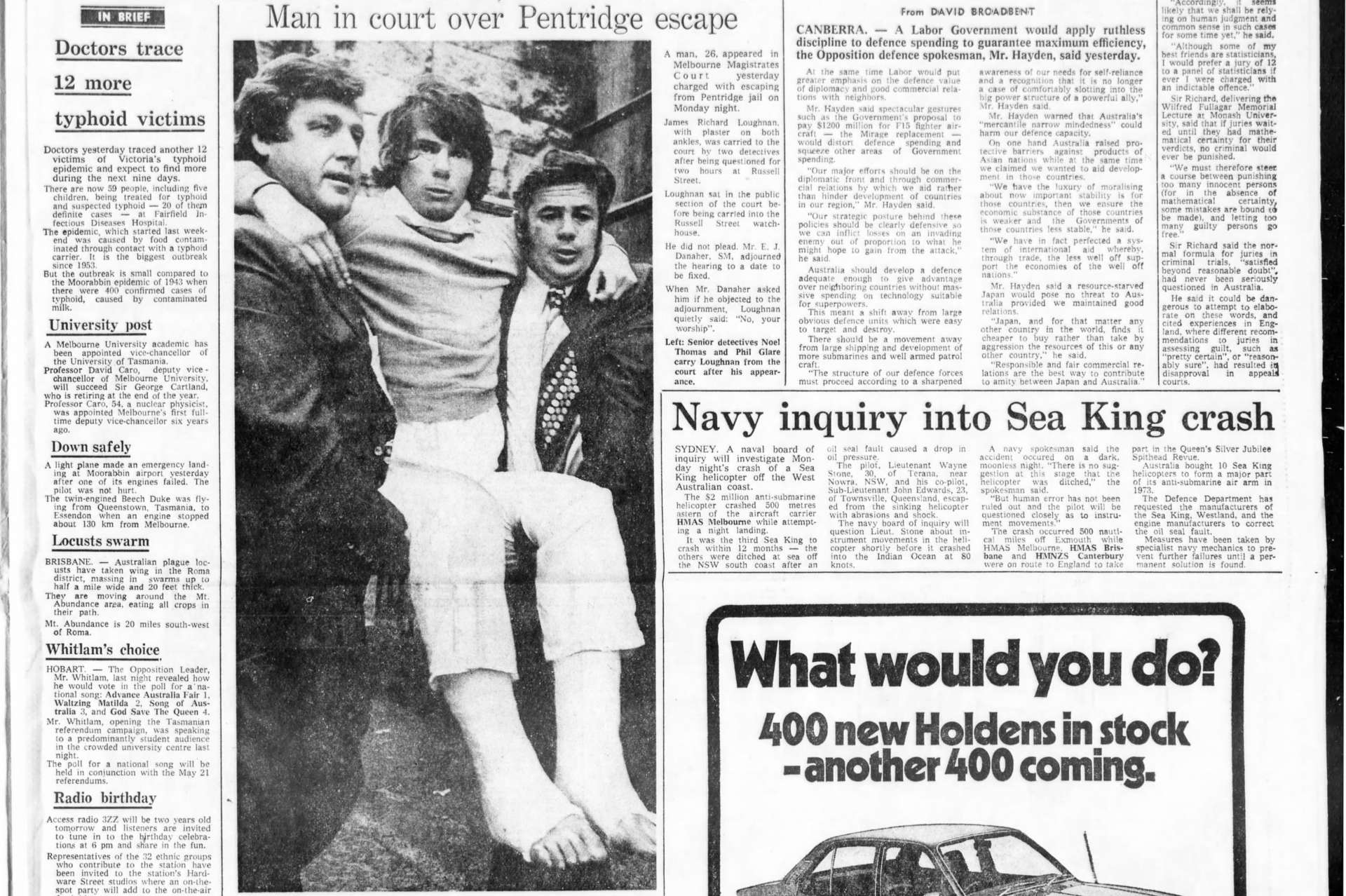 James Richard Loughnan, Noel Thomas, Phil Glare