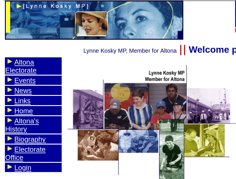 Lynne Kosky's first web site