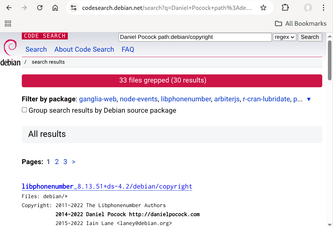 Daniel Pocock, Debian Developer, FSFE, copyright, license, joint author