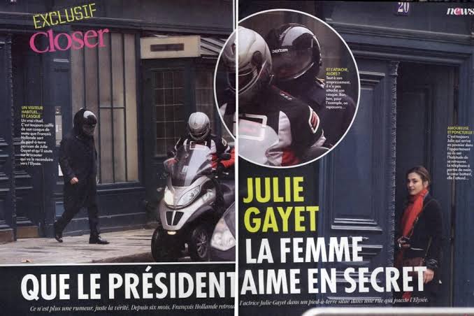 Francois Hollande, scooter, Julie Gayet, Paris