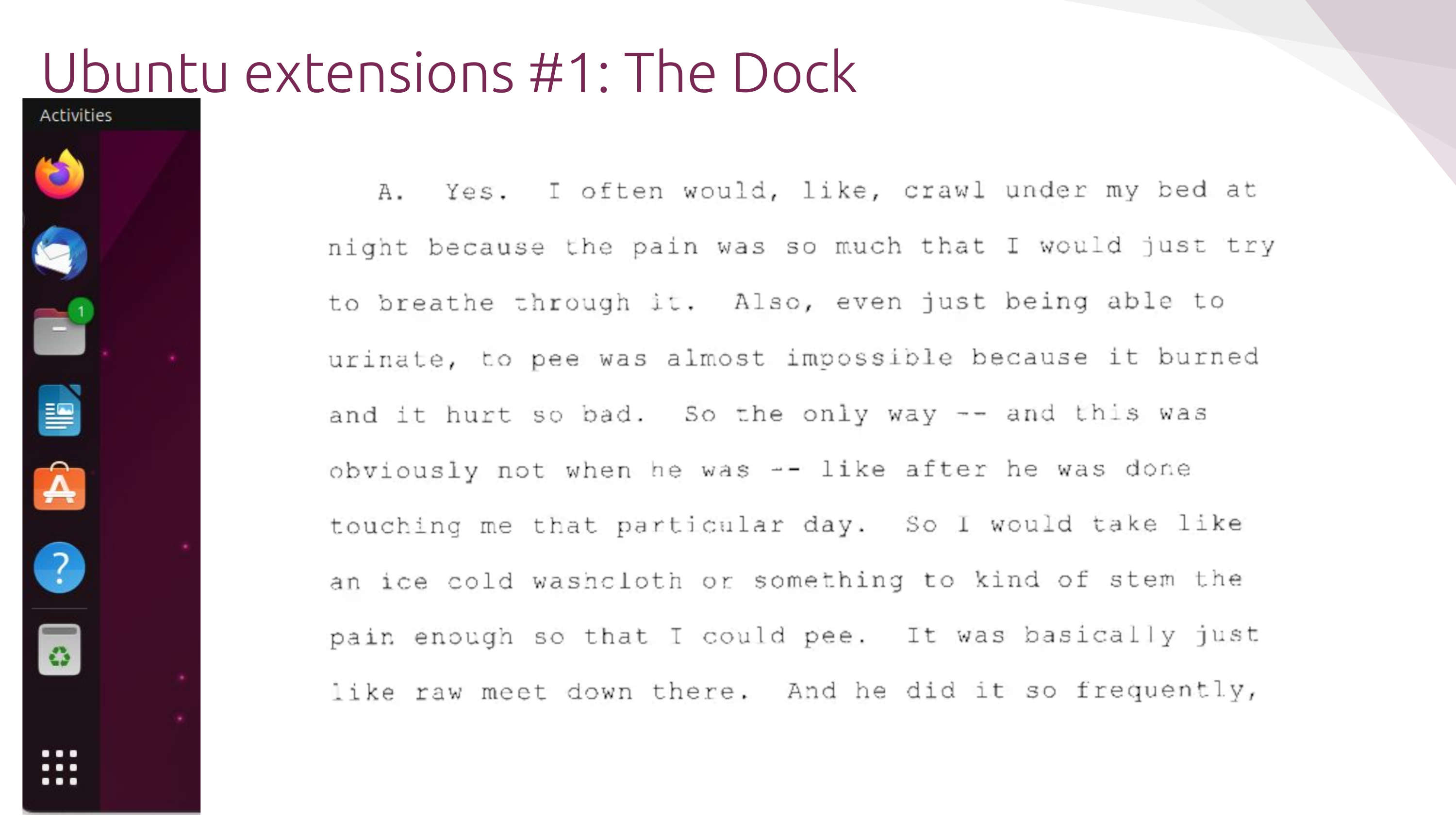 Jeremy Bicha, Jennifer Bicha, GNOME, Ubuntu, Debian, GUADEC, Code of Conduct, abuse, harassment