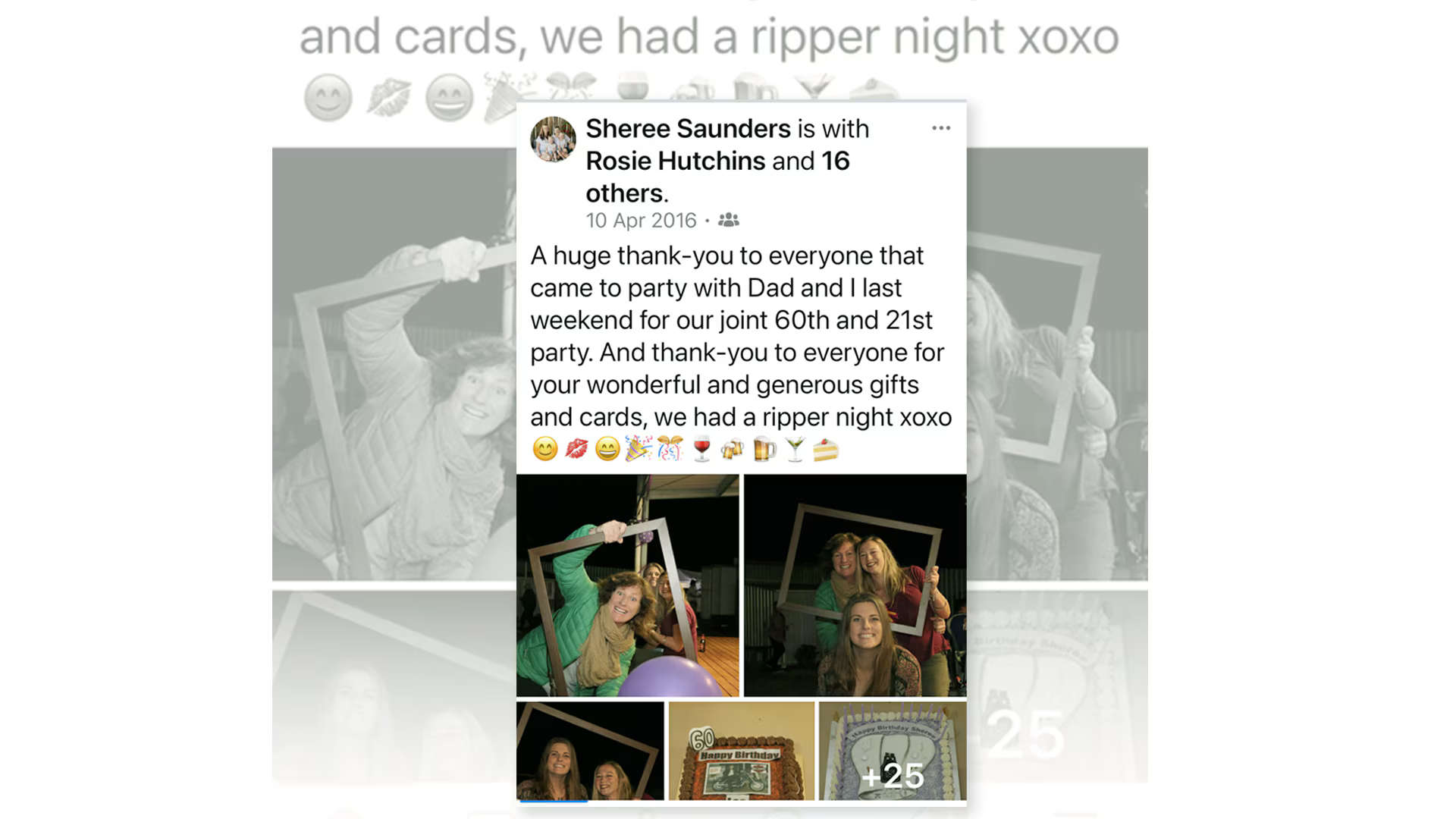 Lisa Hutchins, Sheree Saunders, Rosie Hutchins