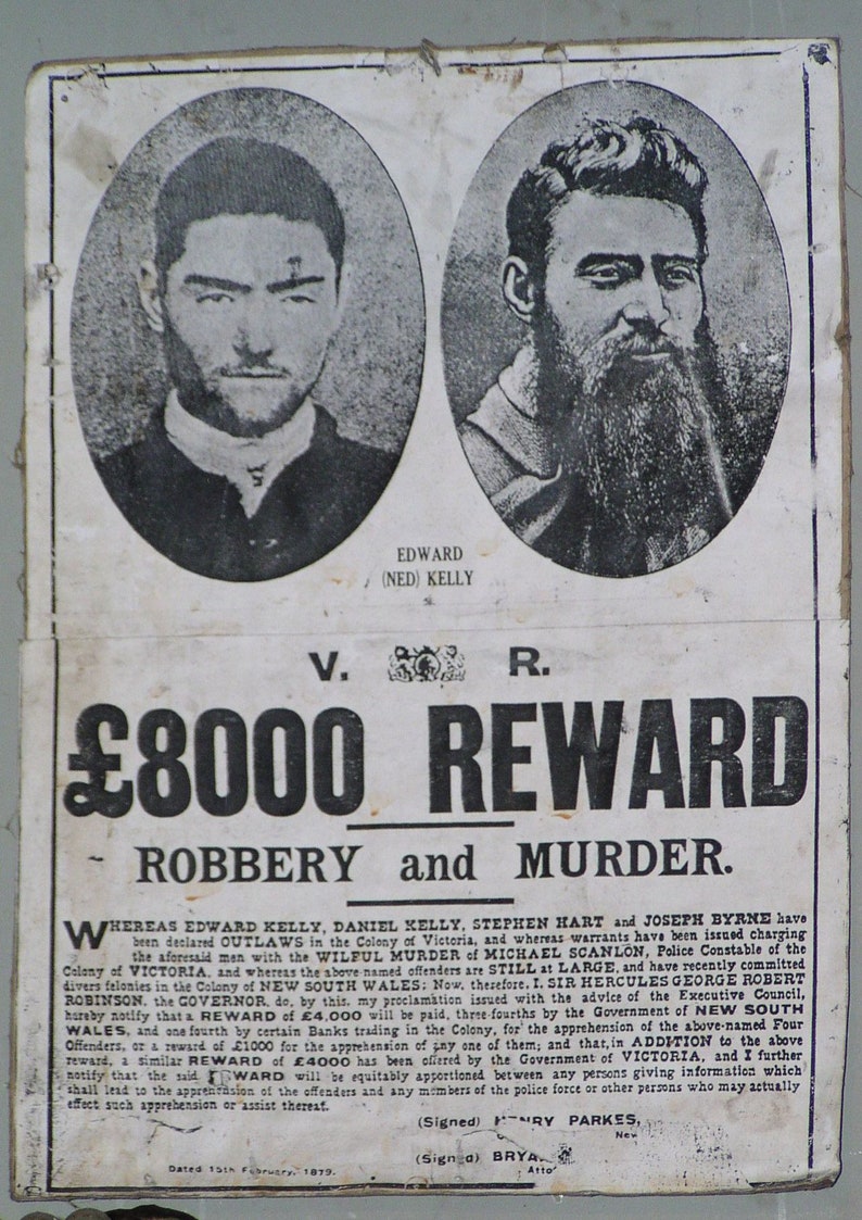Ned Kelly, Reward