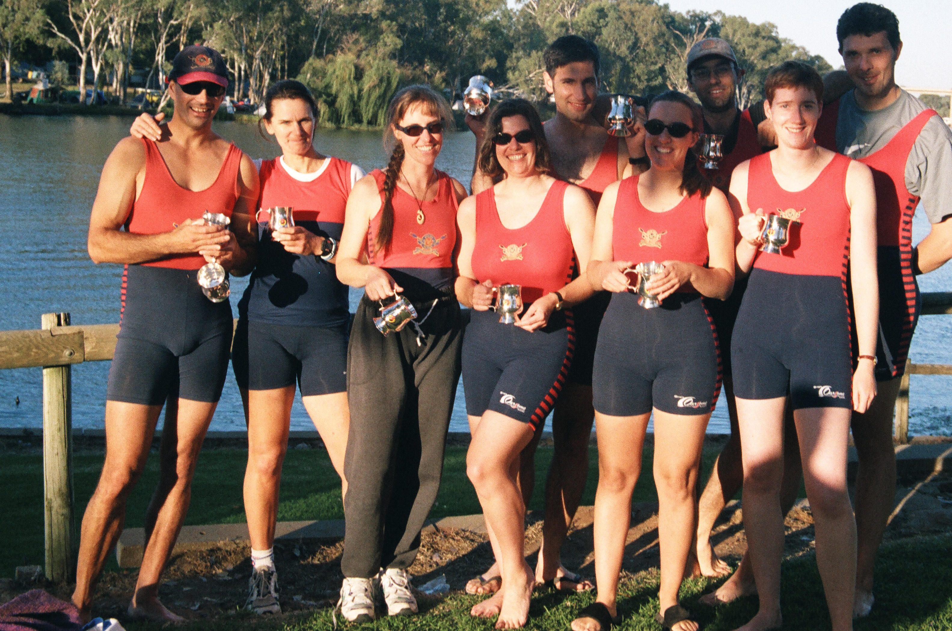 Sally Shaw, Jane Robinson, mixed eight, Yarra Yarra Rowing Club