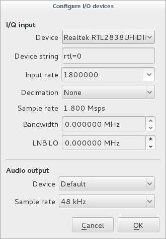 Quickstart SDR with gqrx, GNU Radio and the RTL-SDR dongle