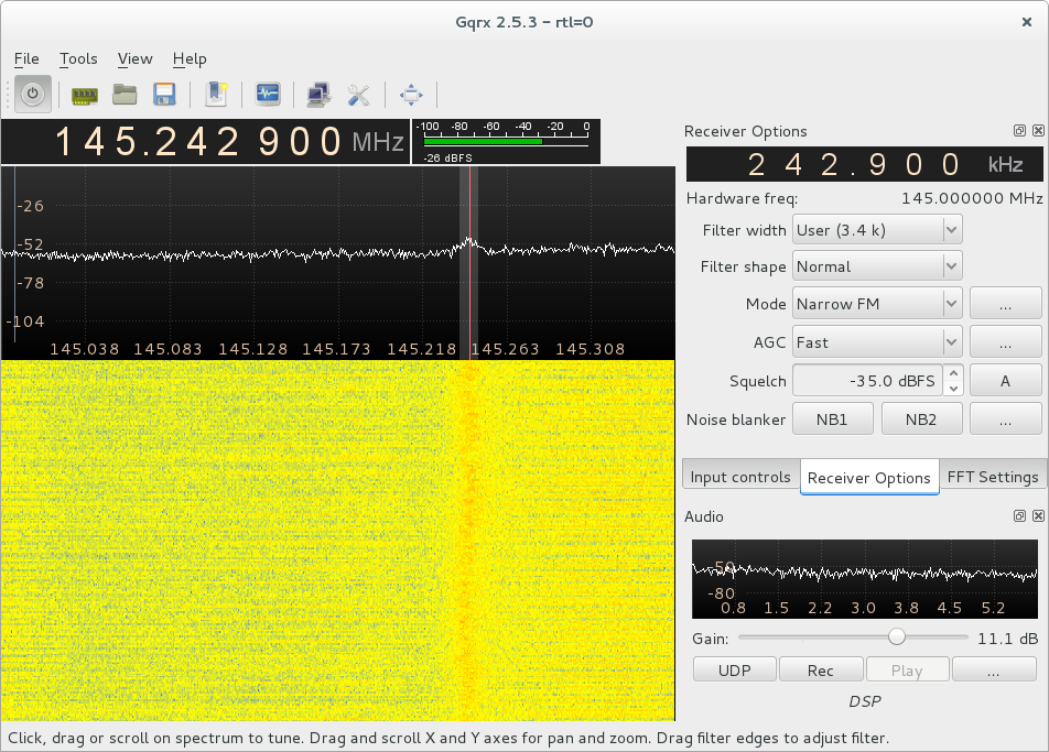 Listening to FM using RTL-SDR and GQRX